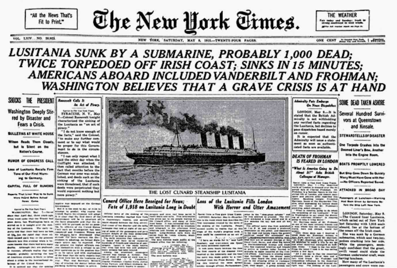 Dead Wake: The Last Crossing of the Lusitania