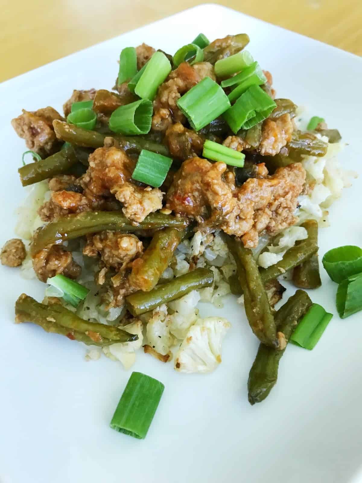 Sweet and Spicy Green Bean and Turkey Stir Fry