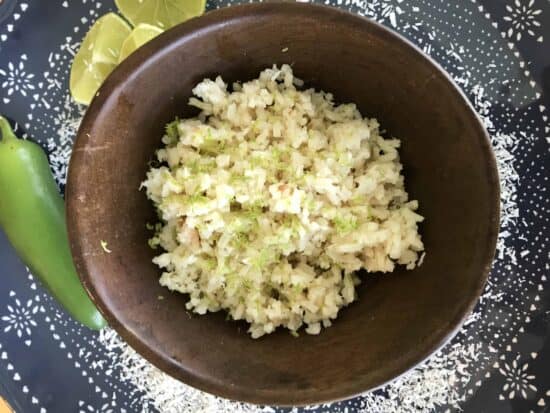 zesty coconut rice