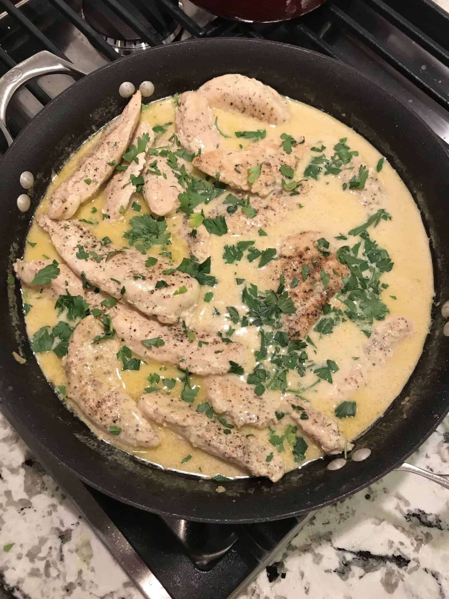 Pioneer Woman's Chicken in Mustard Cream Sauce