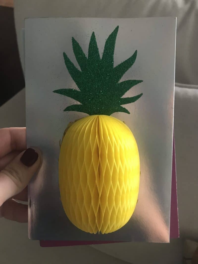 pineapple birthday card