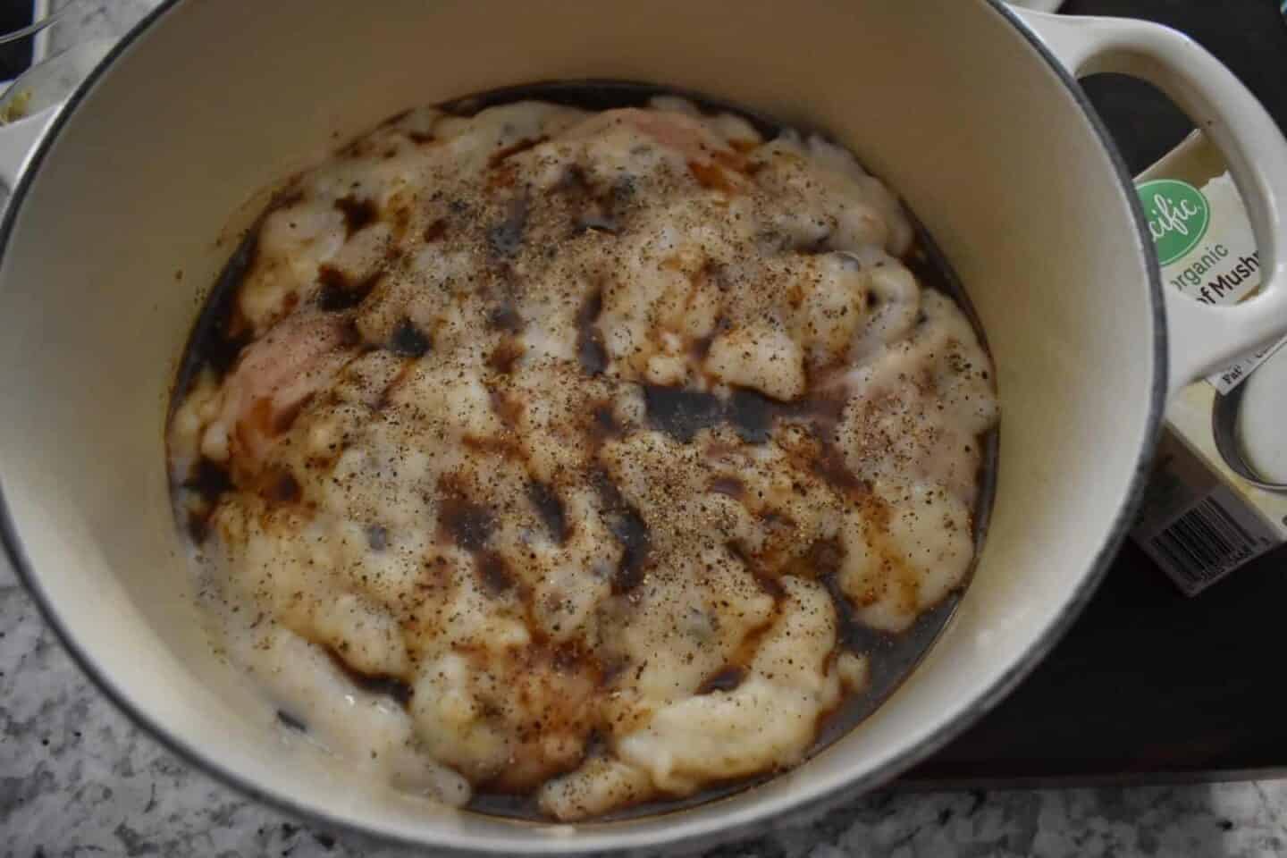 chicken in cream of mushroom