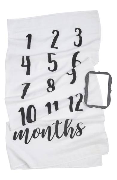 Mud Pie Monthly Milestone Blanket Set