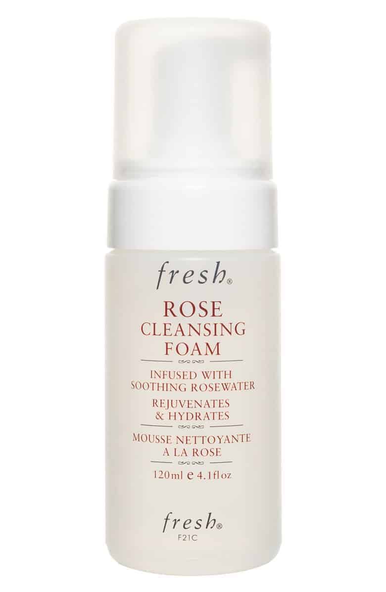 fresh rose cleansing foam