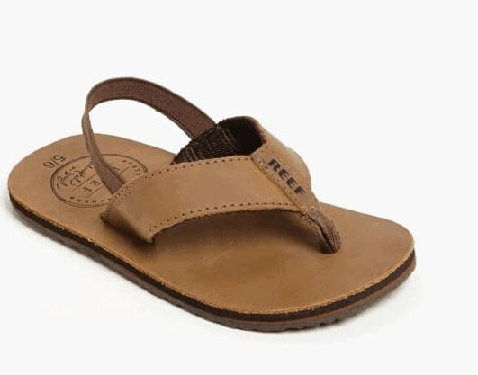 reef grom leather flip flop