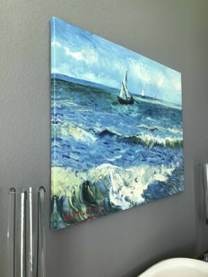 The Sea at Les Saintes-Maries-de-la-Mer Van Gogh