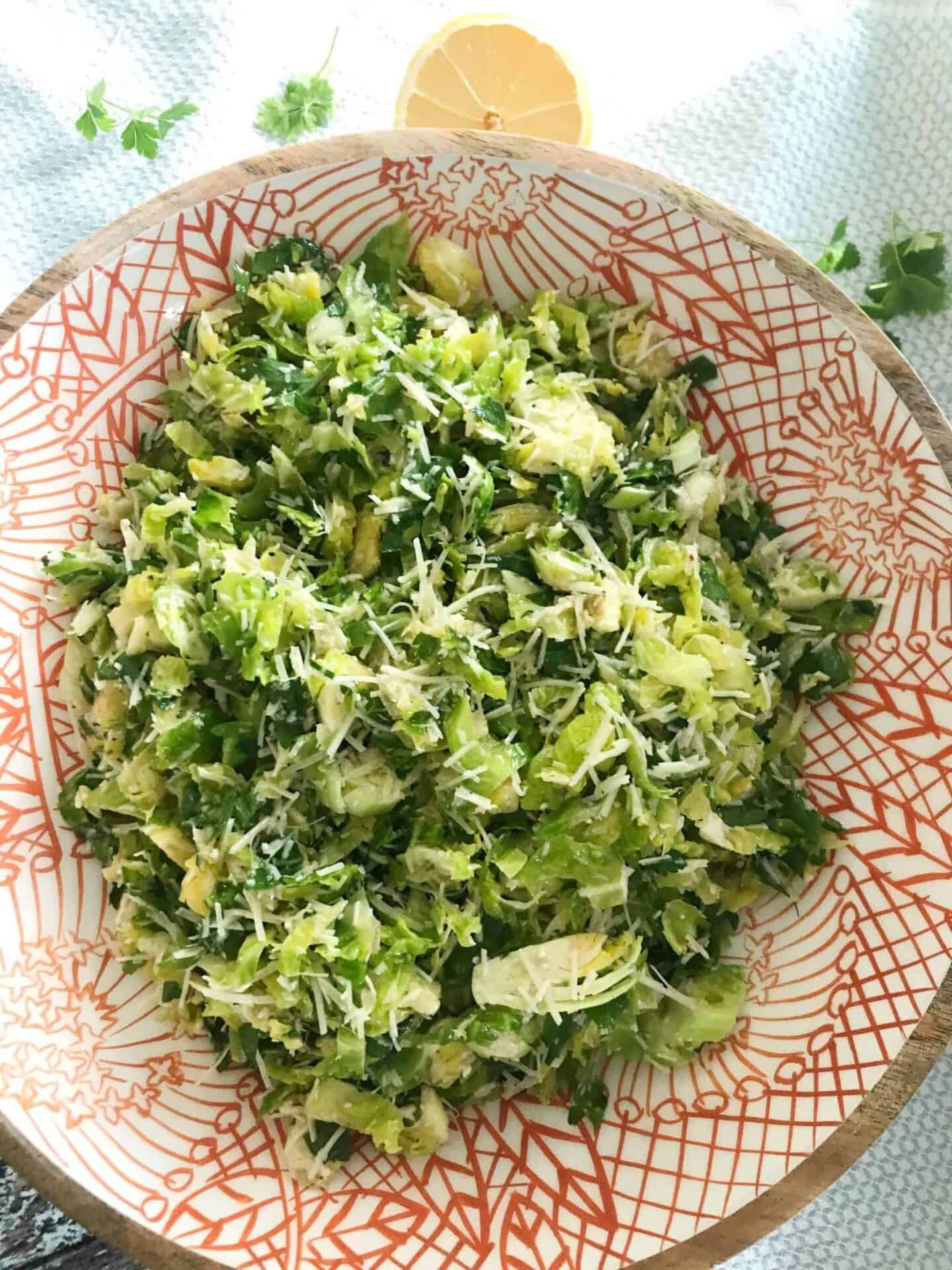 Shaved Brussels Sprouts Salad