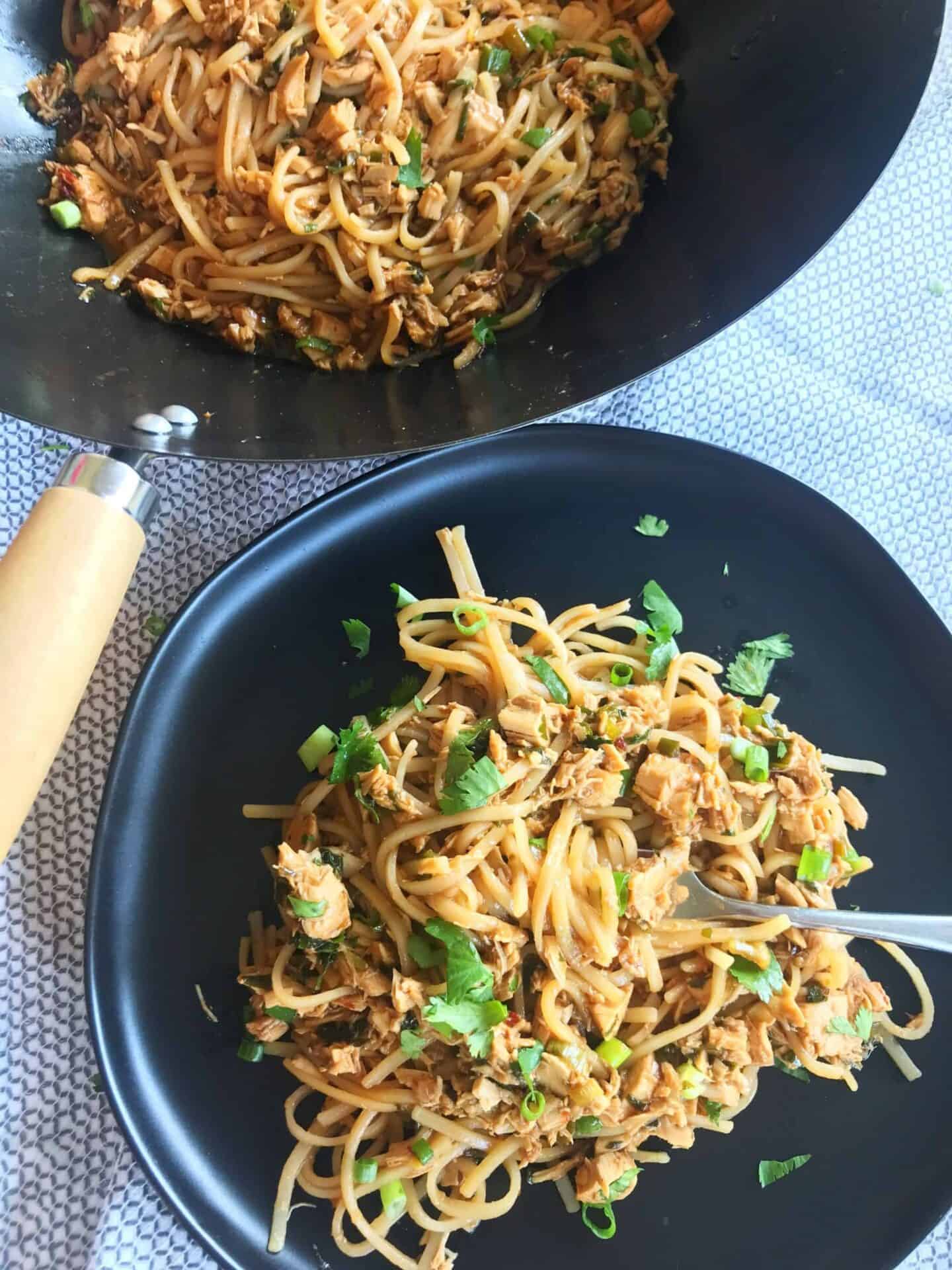 Spicy Asian Noodles with Chicken