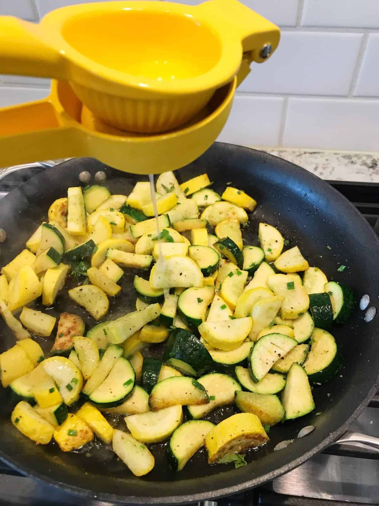 Summer Squash with Goat Cheese Cream