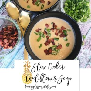 Slow Cooker Cauliflower Soup