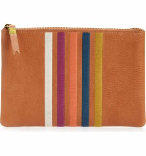 Leather-Pouch-Clutch-with-Rainbow-Stripes