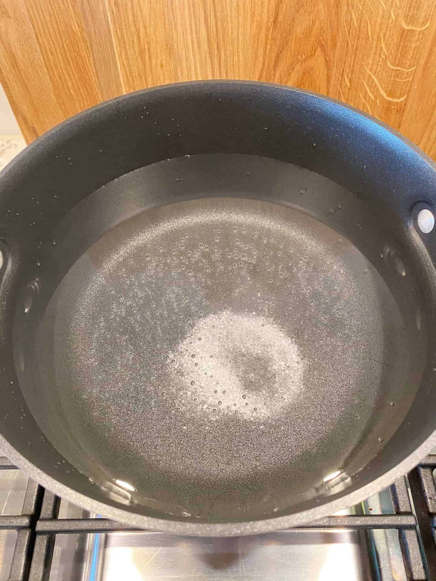 add Kosher salt to water for pasta