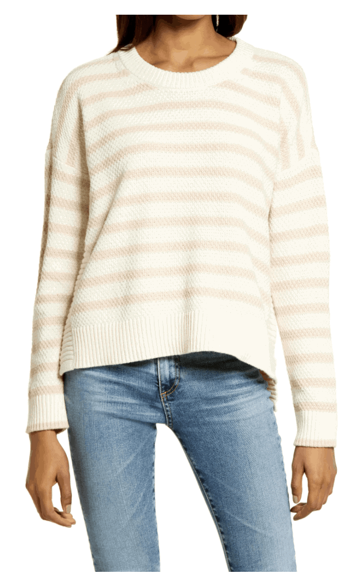 madewell pullover sweater stripe