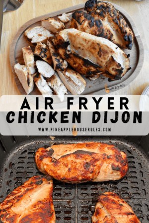 This Air Fryer Chicken Dijon is an easy dinner that's healthy and quick! Just marinate the chicken, then toss in the air fryer! Air Fryer Recipes | Air Fryer Chicken Breast | Air Fryer Recipes Healthy | Air Fryer | Easy Recipes | Easy Recipes Healthy | Easy Dinner Recipies | Easy Dinner Recipes Healthy | Easy Meals | Chicken Breast Recipes | Gluten Free Recipes | Dijon Mustard Chicken | Chicken Dijon | Dijon Chicken | Low Carb Recipes | Low Carb Meals | Low Carb Dinner | Low Calorie Meals