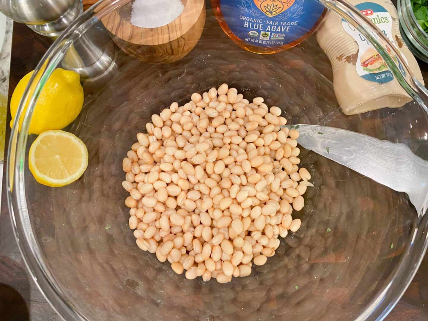 canned white beans drained and rinsed