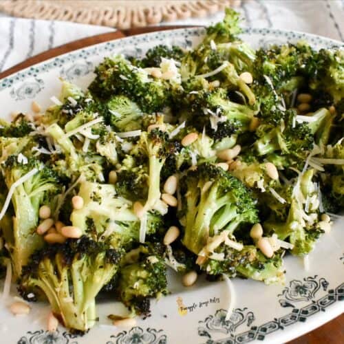 Roasted Broccoli with Caesar and Parmesan