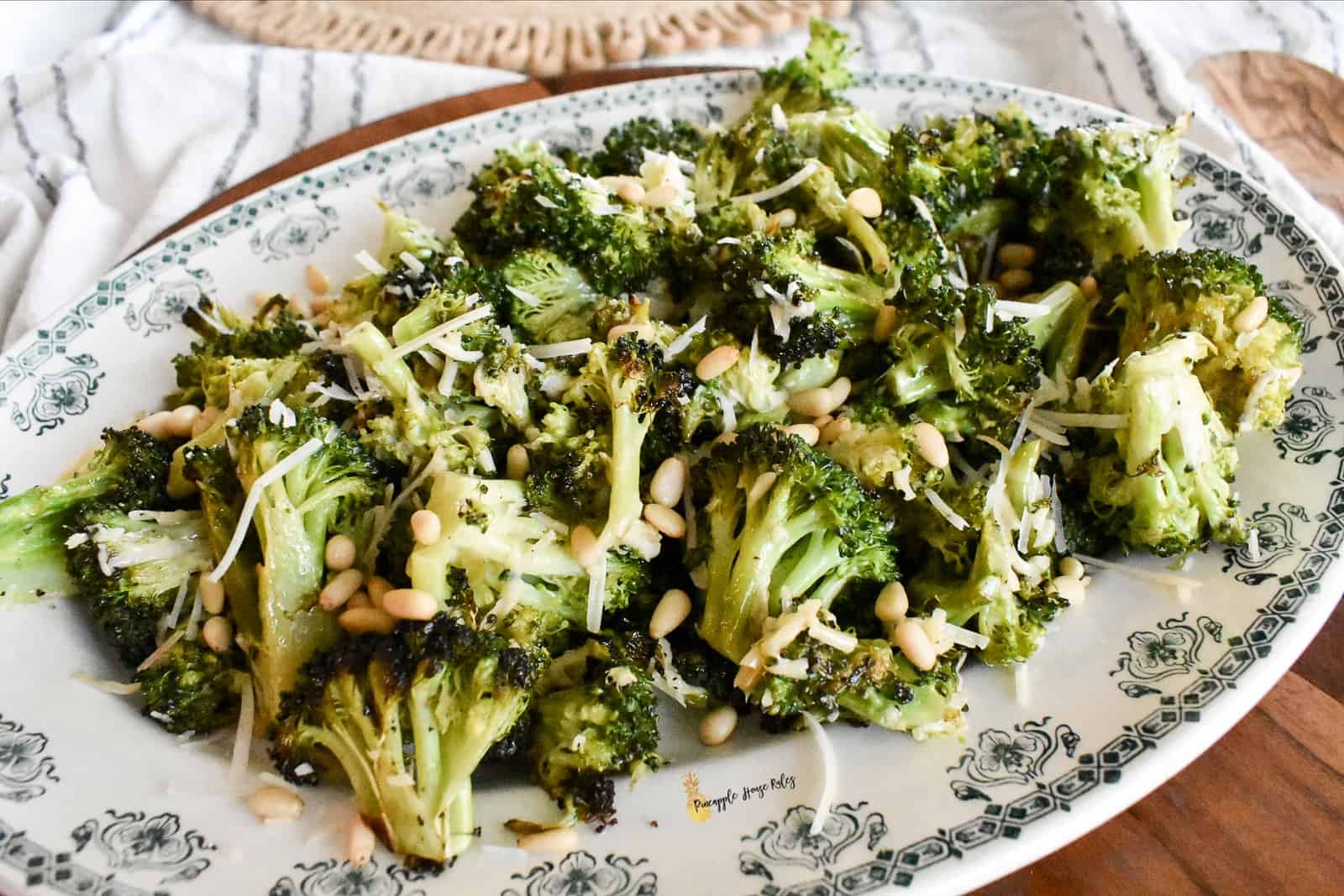 Roasted Broccoli with Caesar and Parmesan
