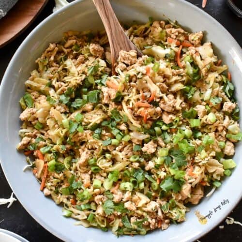 egg roll in a bowl with chicken recipe