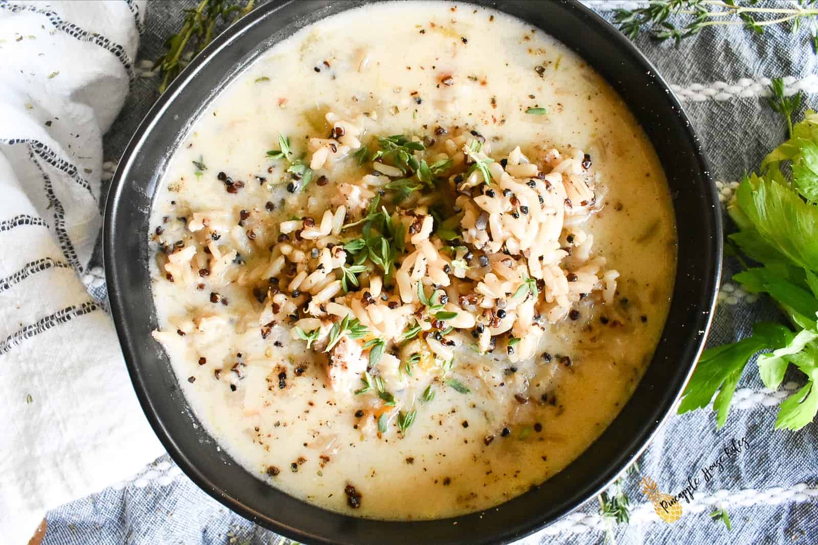 Creamy Ground Turkey Soup easy recipe
