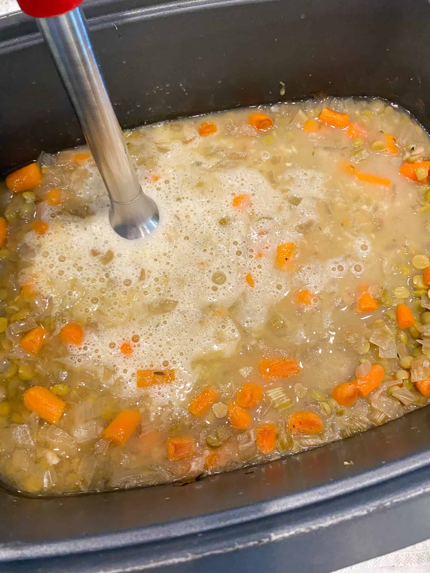 immersion blender split pea soup
