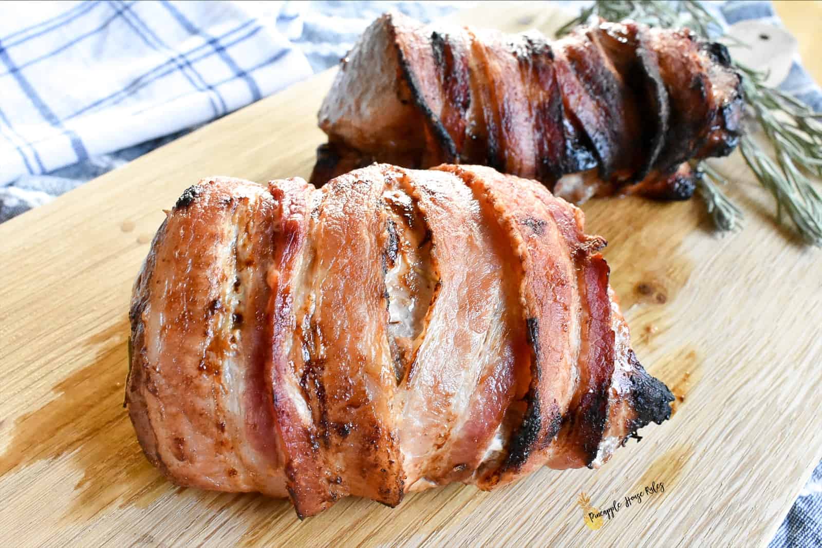 Air Fryer Bacon Wrapped Pork Tenderloin recipe