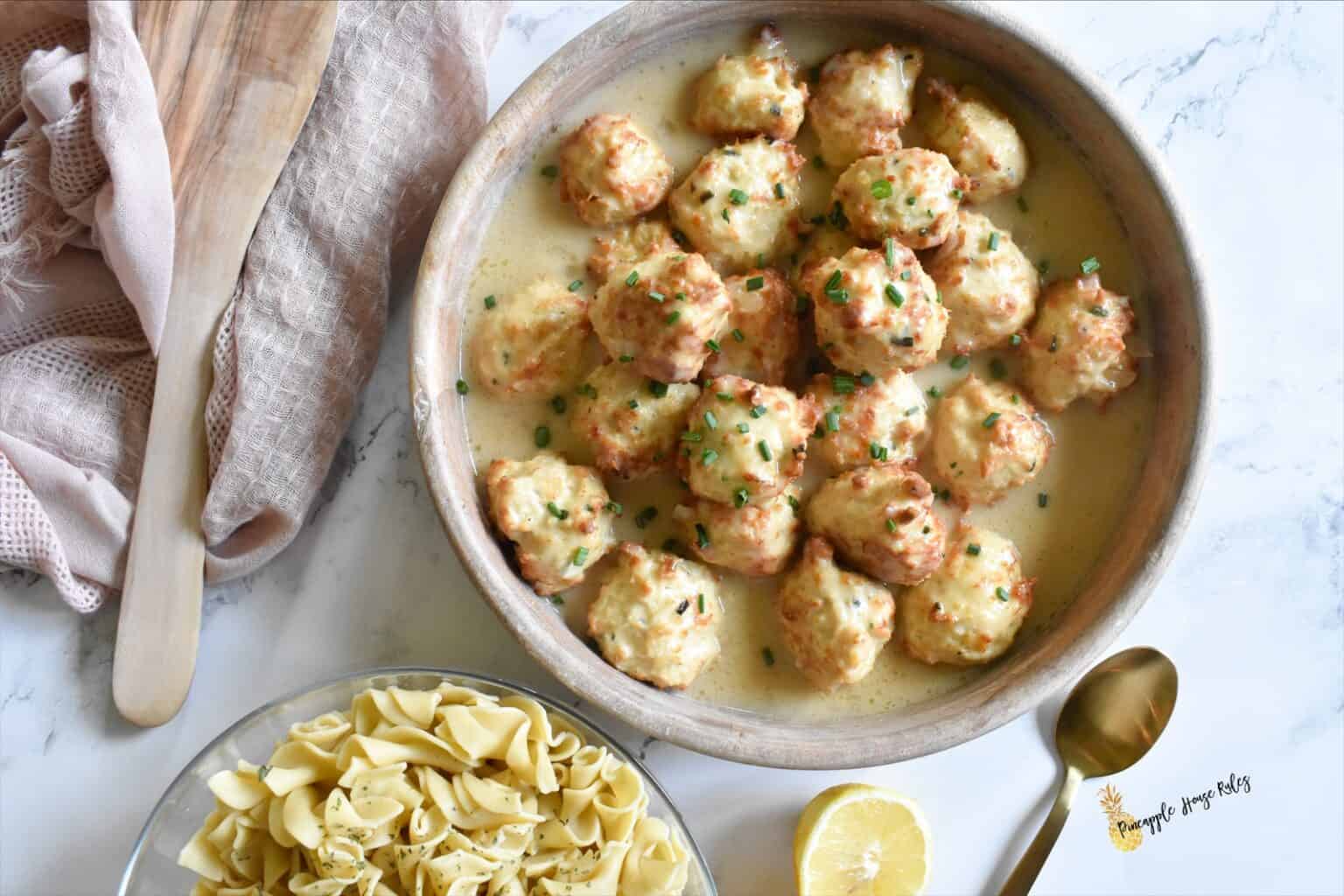 Chicken Marsala Meatballs