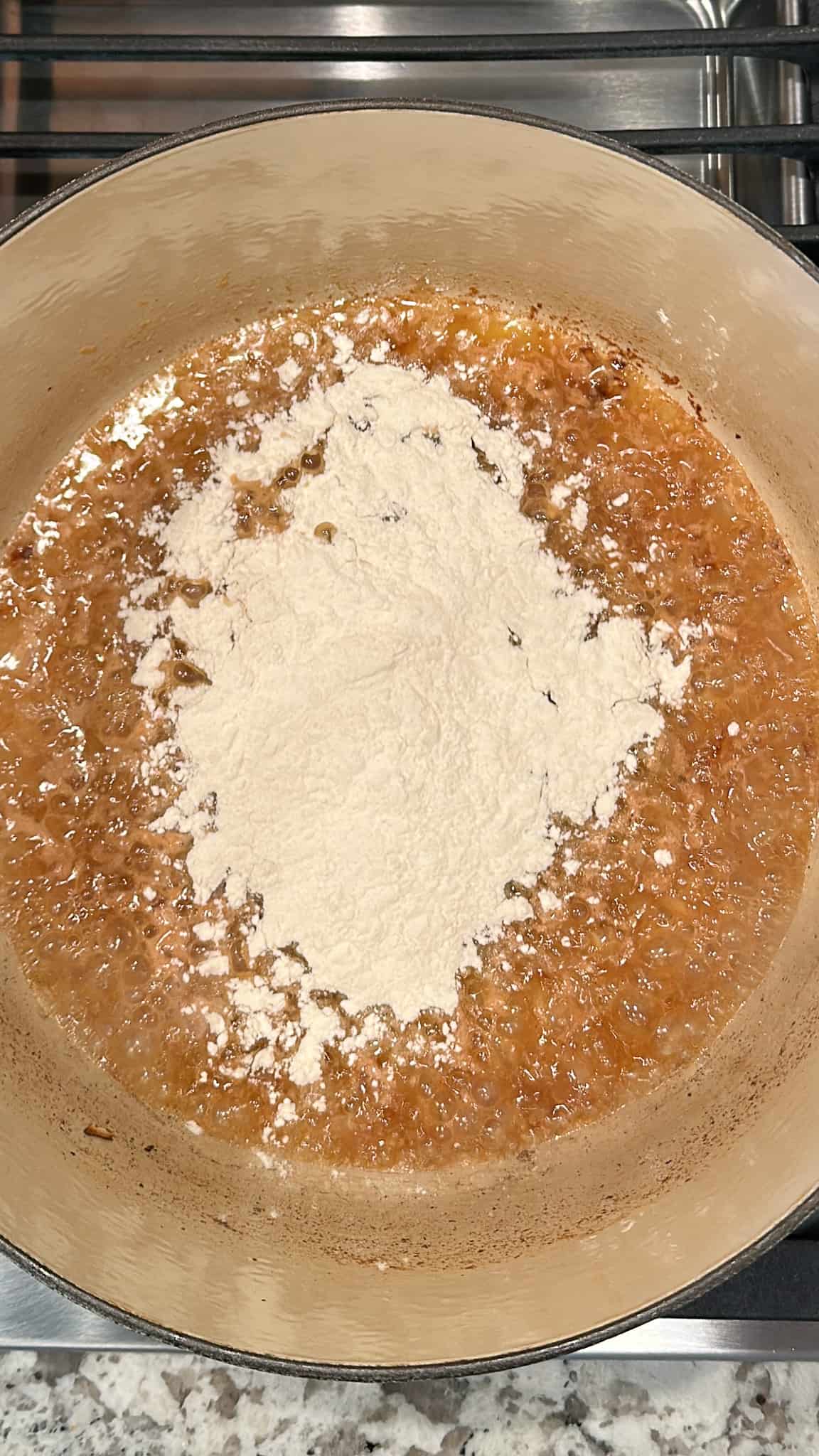 sprinkle on flour