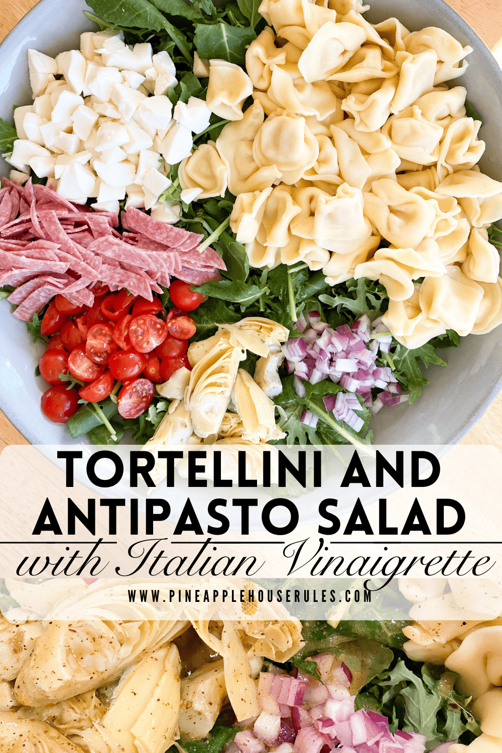 Tortellini and Antipasto Salad with Italian Vinaigrette
