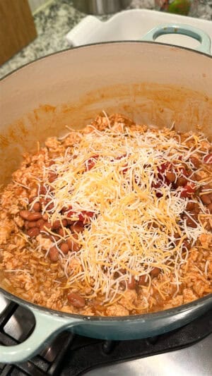 add shredded chicken